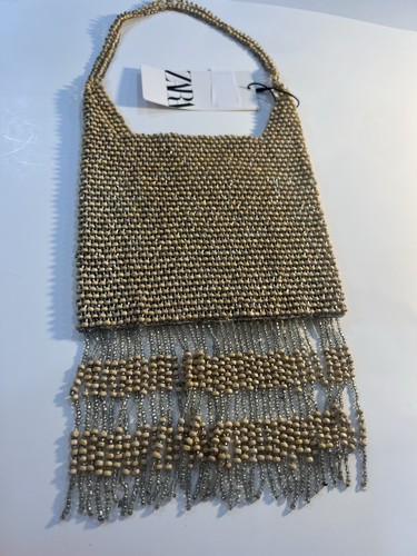 Zara beige beaded shoulder - beige,