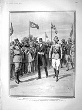 Original Old Antique Print