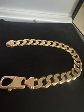 Men's Gold Lobster Clasp Curb Bracelet 9ct UK Hallmarked 61 Gram