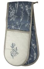 Floral Double Oven Gloves 100%