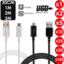 3M 2M Long MICRO USB Data Sync Charger Charging Cable Lead Phone / Tablet Cable