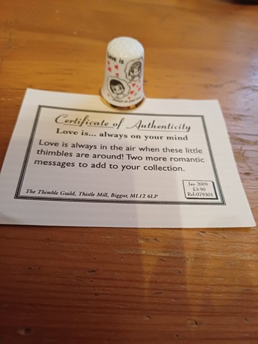Bone china thimble which is - bone,