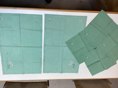 Set green cotton daisy - set, of