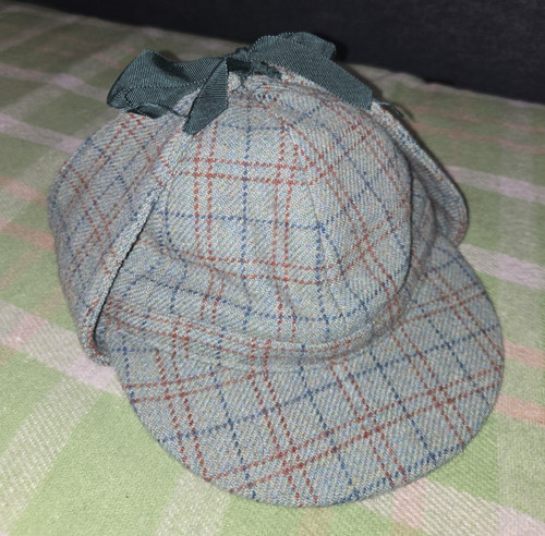 Vintage deer stalker tweed hat - tweed,