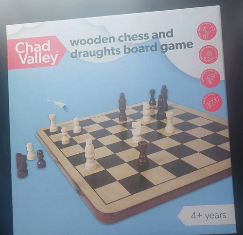Chad valley wooden chess - chad,