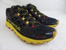 Men's LA SPORTIVA Mountain Running ERGONIMIC Ortholite Black Yellow Trainers 8.5
