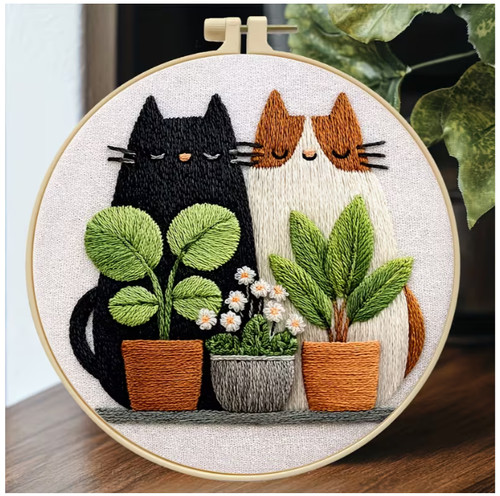Embroidery hoop kit 20cm - embroidery,
