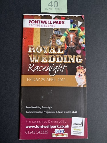 Royal wedding racenight - racenight, 29th