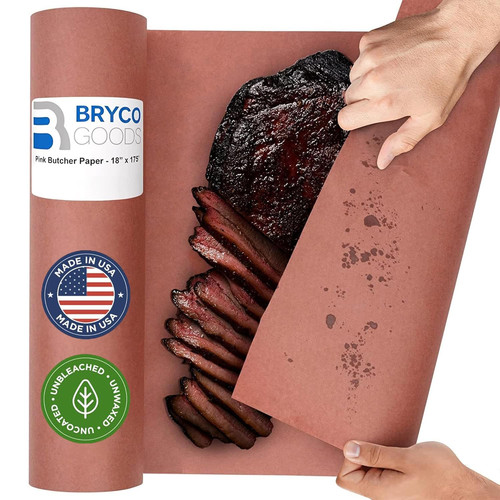 Pink butcher paper roll - pink,