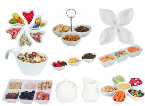 Assorted snack dish porcelain - snack,