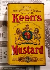 Vintage Keen's Mustard Tin Box