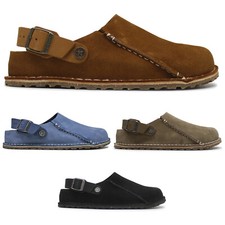 Birkenstock Unisex Sandals Lutry Premium Closed-Toe Buckle Slingback Suede