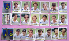 CRICKET 83 -DERBYSHIRE - PANINI - 1983  - 14 STICKERS + 8 DUPLICATES - VG