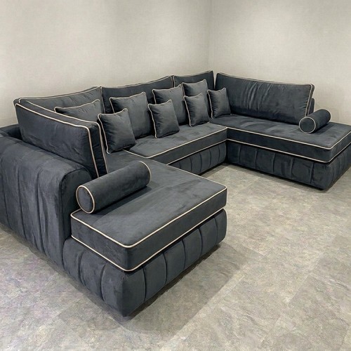 Luxury steel shape sofa - steel, u-shape