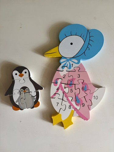 Wooden jigsaw puzzle bundle - puzzle,