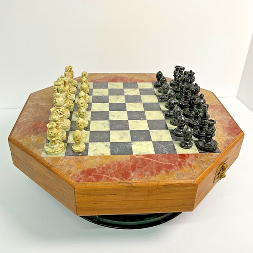 Chess set hand carved - set,