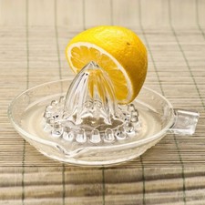 New Vintage Clear Glass Lemon