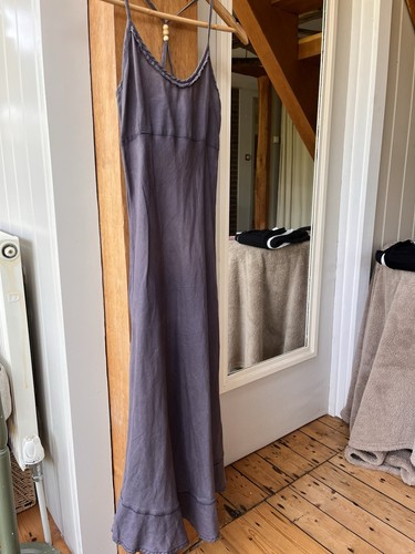 Fat face linen dress lilac - dress,