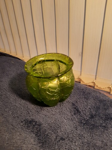 Green kralik crackle - kralik, glass