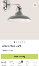 Lincoln wall light two - wall,