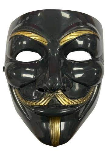 Black anonymous mask for - mask, v