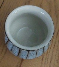 DENBY STUDIO Grey Slate Sugar Bowl Ceramics Used VGC