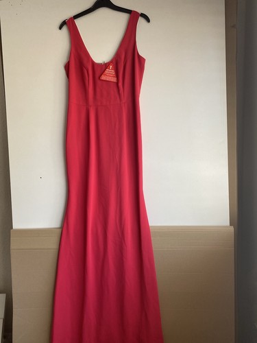 Long pink ladies dress - long,