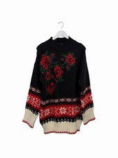 Floral Knitted Jumper Longline