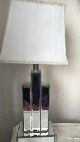 Tall mirror glass lamp - tall,