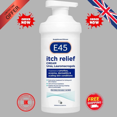 E45 itch relief cream 500g - relief,