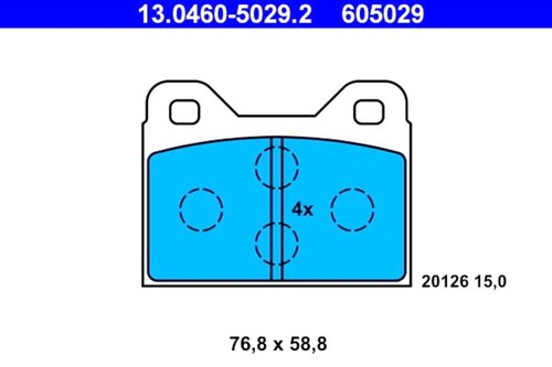 Ate disc brake pad - set, bmw