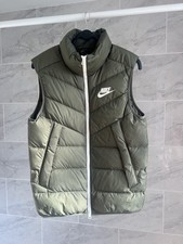Nike Men's Puffer Down Gilet Vest Body Warmer - Medium - Green