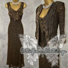 ANN BALON TUSCANY Size 14  Long Italian Lace Dress & Jacket Wedding Occasion