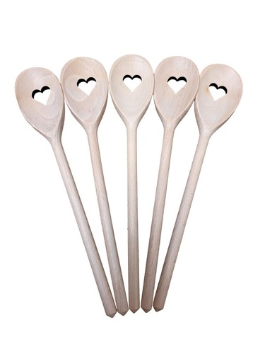 Large wooden spoon spoons - 5,