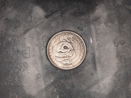 Morgan silver dollar rattle - morgan,