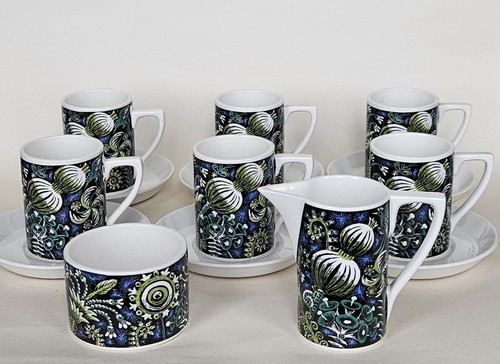 Portmeirion coffee cups - cups, cream