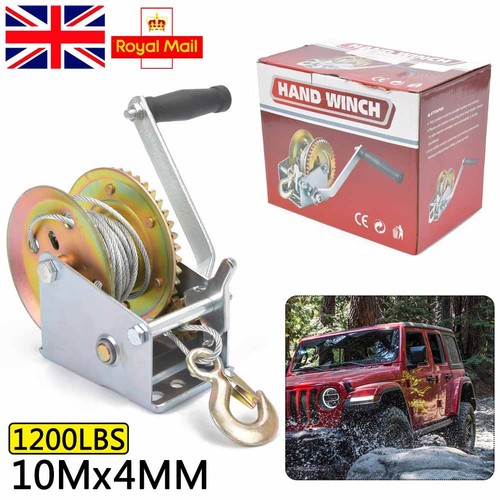 Manual hand winch 1200lbs - hand, boat