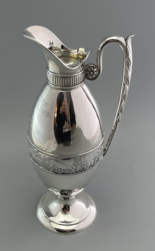 Victorian silver claret jug - victorian,