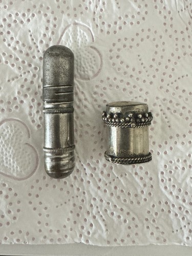Vintage metal mini - mini, containers