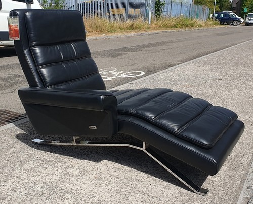 Black leather chrome - &,
