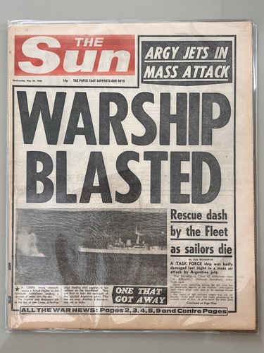 The sun may 1982 falklands - sun,