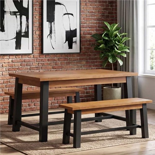 Acacia dining table with - acacia,