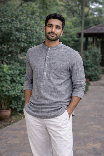 Khadi cotton kurta - kurta, 42