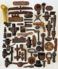 61 Antique Wood Sand Cast Foundry Patterns Industrial Decor Molds US Navy Ships