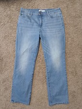 Levi's Womens Size 14 Short Jeans  Totally Shaping Straight Acid Wash