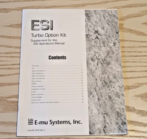 Esi sampler turbo - esi,