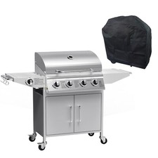 The Georgia Classic 4 Burner Gas BBQ with Side Burner Outdoor Grill Barbecue 