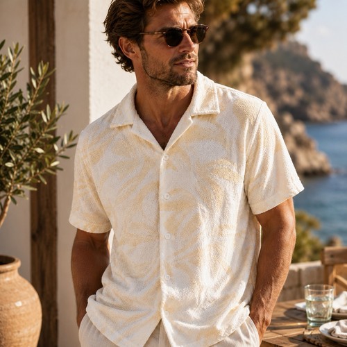 Mens terry towel shirt size - towel,