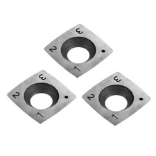 3pcs 15mm Square Straight