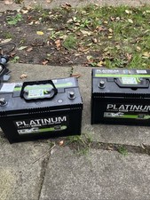 Platinum Plus Leisure Batteries 12V  110ah ( both are fully charged and working)